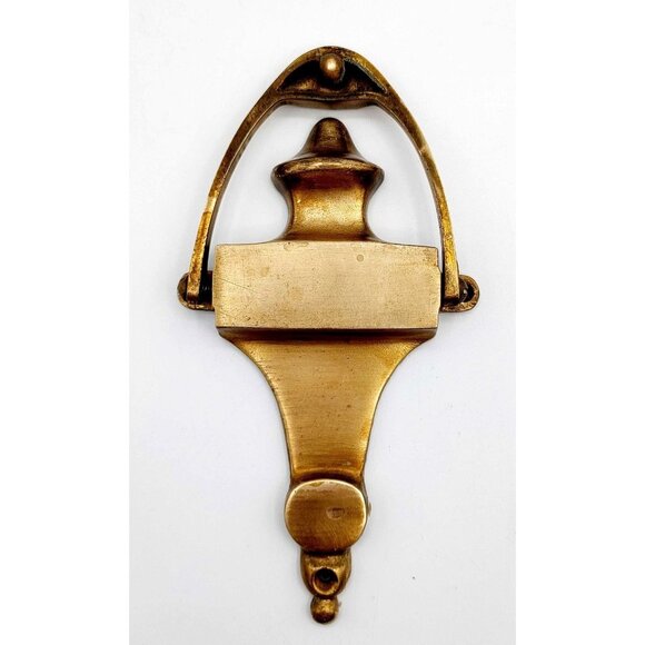 ANTIQUE VINTAGE SOLID Brass Classic Style Door Knocker - Picture 2 of 3